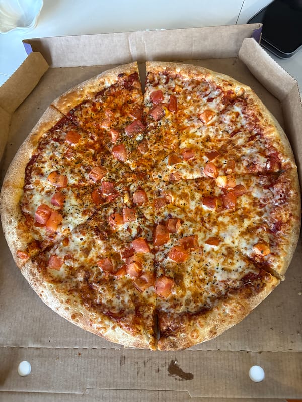 Pizza delivery documented in Ulyanovsk residential area Friday afternoon