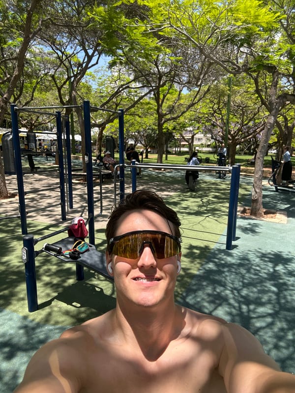 Morning park scenes captured in Ramat Gan, Israel