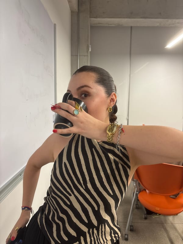 Late-night unicorn mug gathering captured in classroom setting