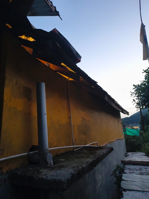 Daily life moments captured in Haini, India hillside community
