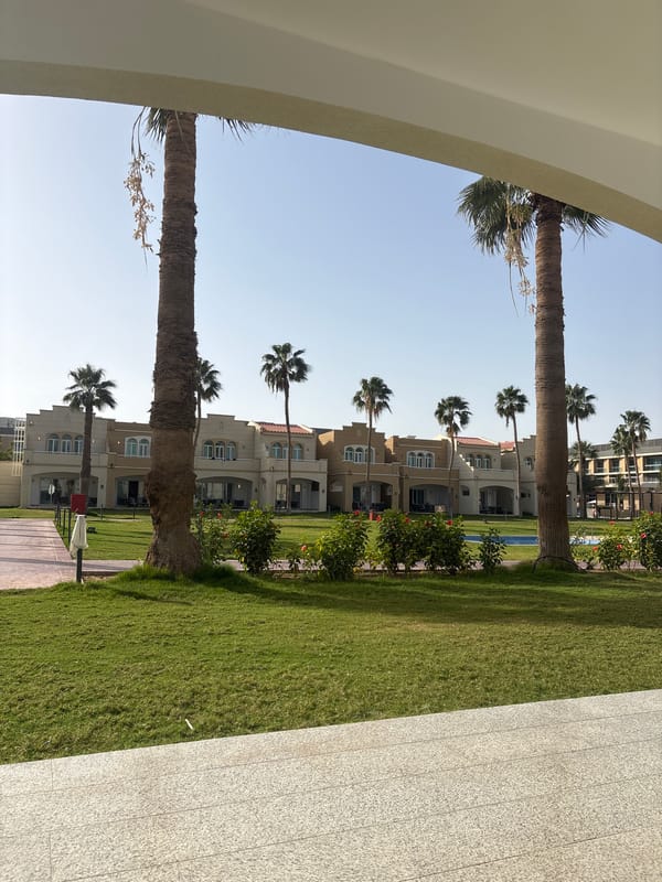 Palm-lined residential complex observed in Jeddah