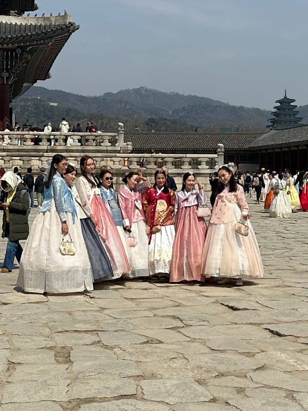 Early morning tourists explore Seoul's historic palaces and landmarks
