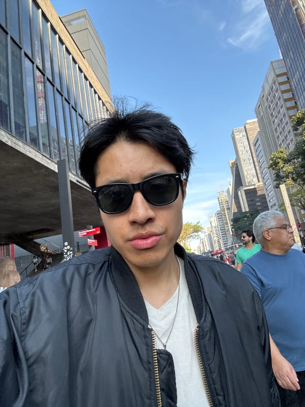 Street musicians perform for pedestrians in downtown São Paulo