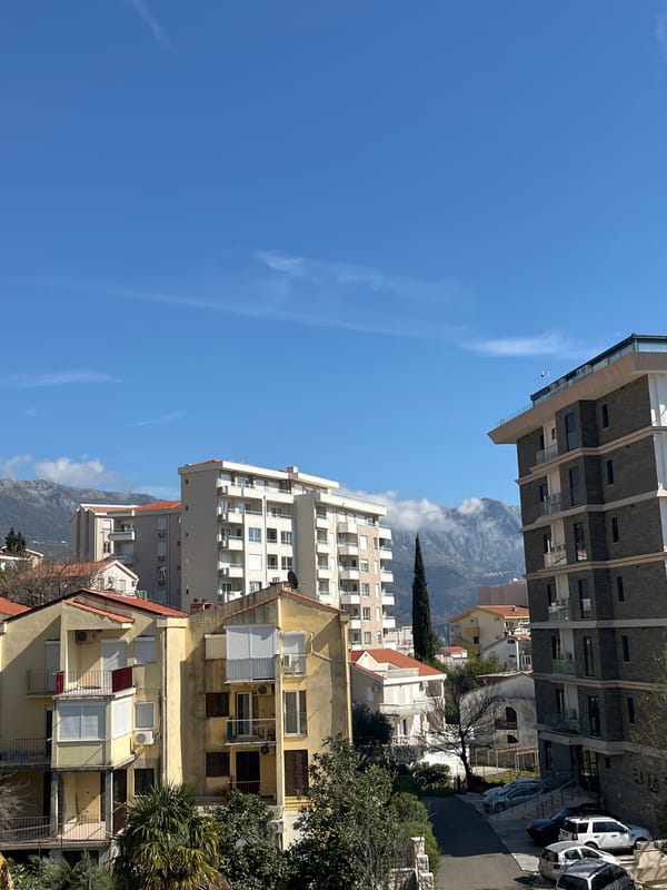 Excavator demolishes wall in Bečići, Montenegro