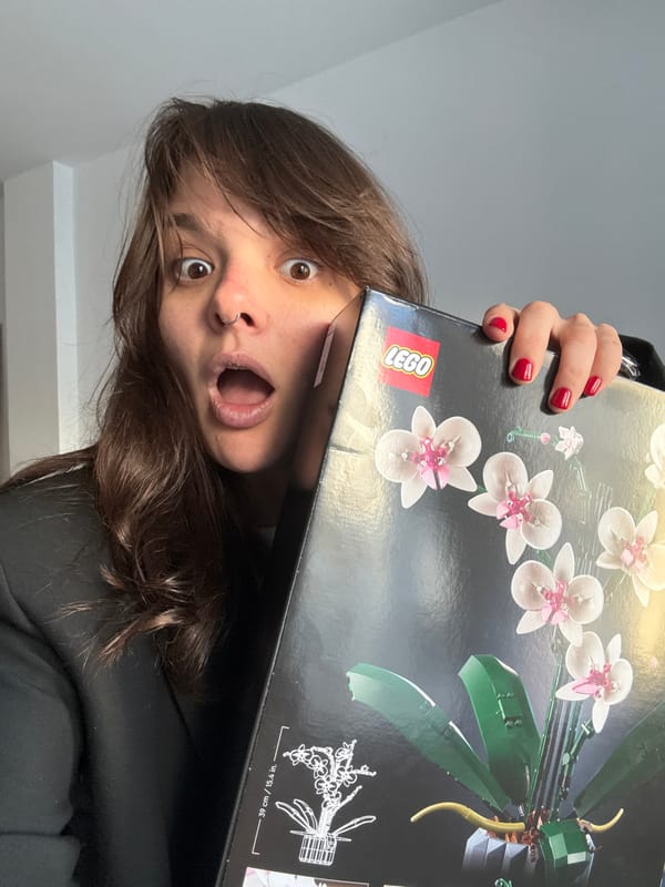 Person shows surprise expression captured indoors in Santiago de Compostela