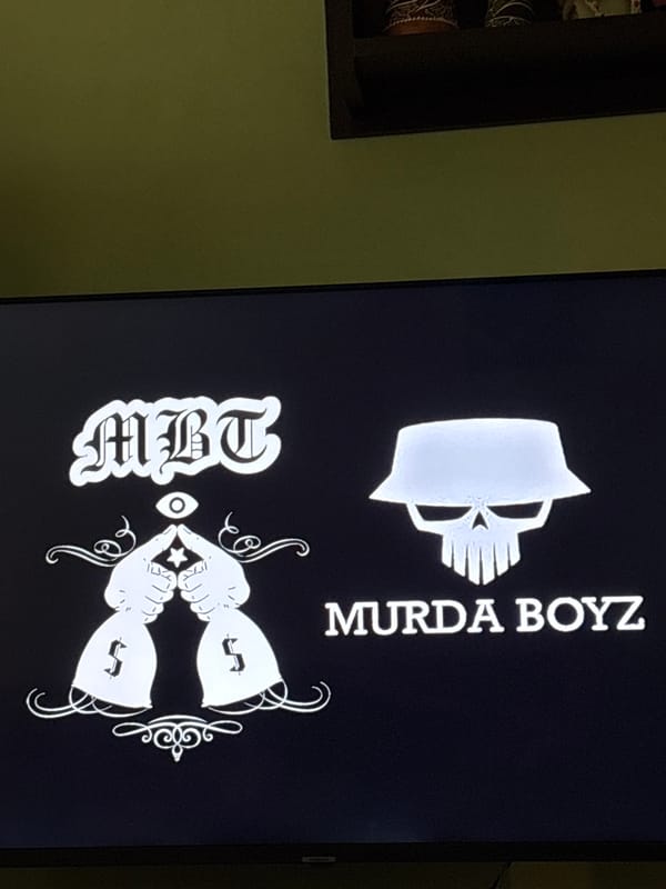 Digital graphics with stylized text observed in Plovdiv