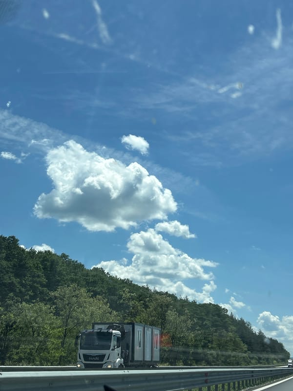 Truck convoy spotted on Bulgarian highway near Rajana
