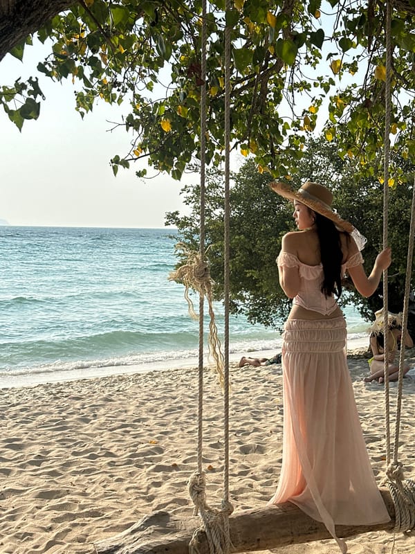 Morning beach activities observed at Pattaya City, Thailand