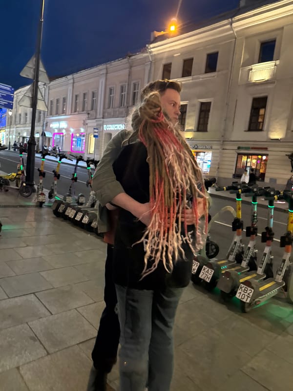 Candid street moments on a Moscow evening in July