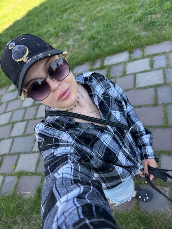 Dog owner documents sunny morning walk with Corgi in Krasnoyarsk