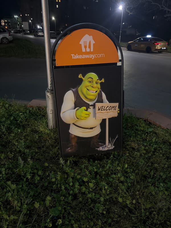 Evening dining documented at Shrek's restaurant in Plovdiv