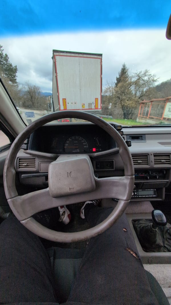 Vehicle interior documented in Troyan, Bulgaria