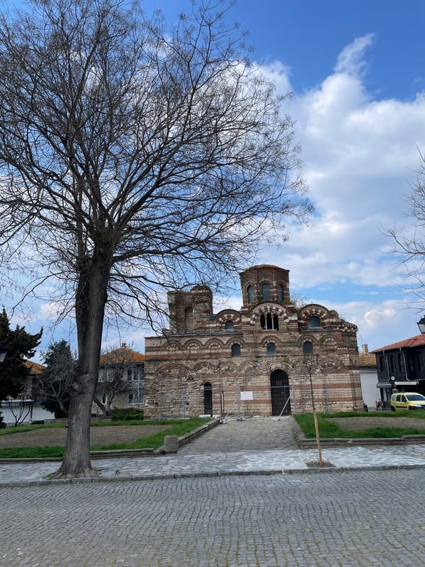 Historic Church Photographed in Nesebar, Bulgaria