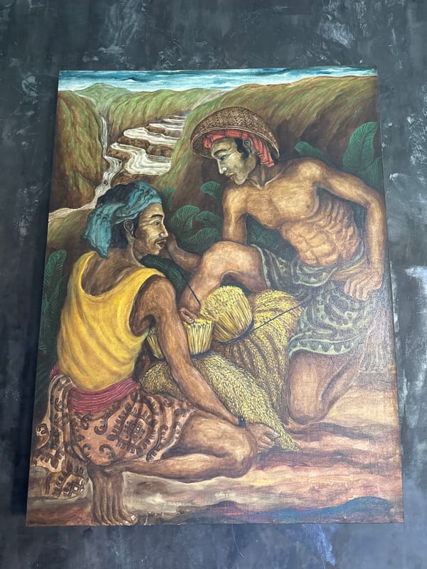 Traditional Balinese art and tea ceremony documented in Sukawati