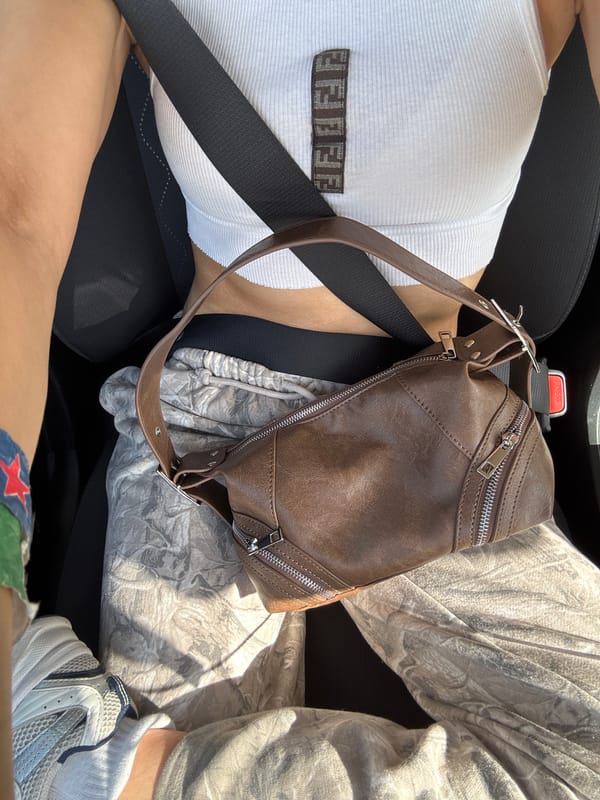 Driver photographed in vehicle in Riverside, California