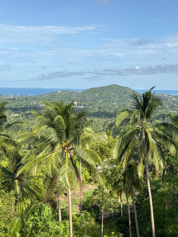 Scooter journey through tropical Ban Tai Subdistrict coastline