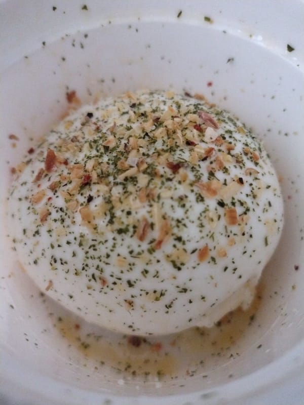 Burrata meal and construction work documented in Luxembourg