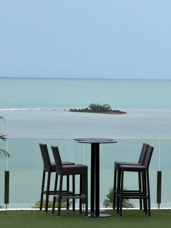 Inside the W Koh Samui: pool, murals, and ocean views