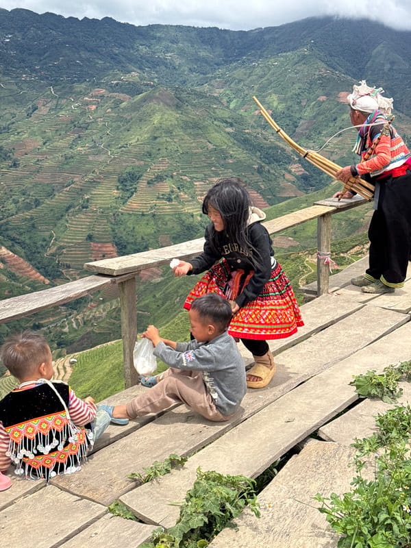 Morning mountain exploration captured in Ta Xua Vietnam terraces