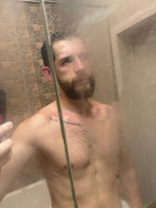 Man Documents Complete Shower Routine in Saint Petersburg