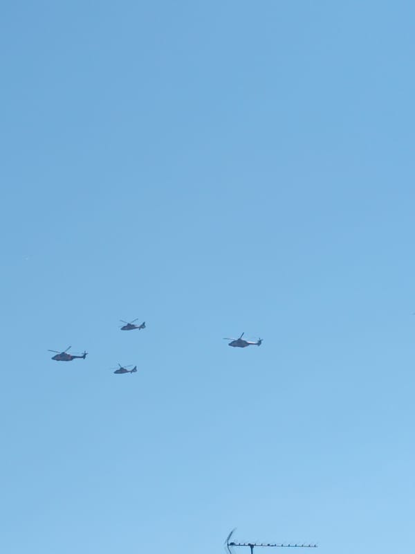 Military aircraft fly in formation over Paris ahead of Bastille Day