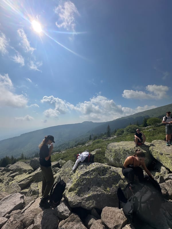 Morning hike on Vitosha Mountain near Bistritsa, Bulgaria