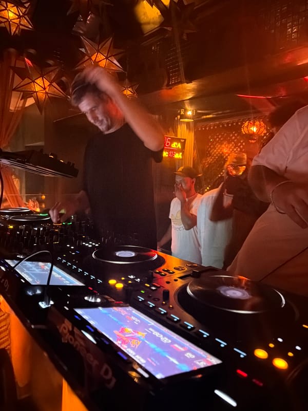 DJ performs early morning set at Marrakesh nightclub