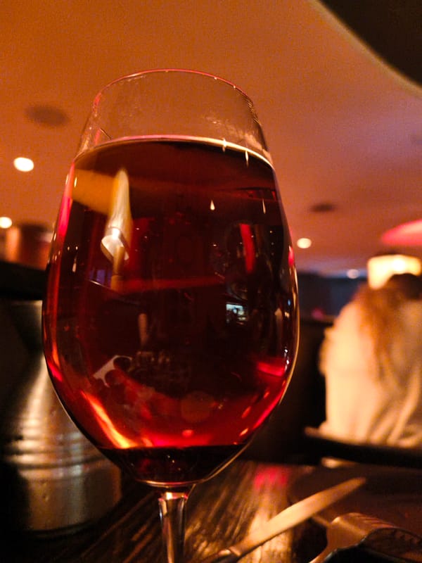 Sushi and red wine dinner at a Be'er Sheva restaurant