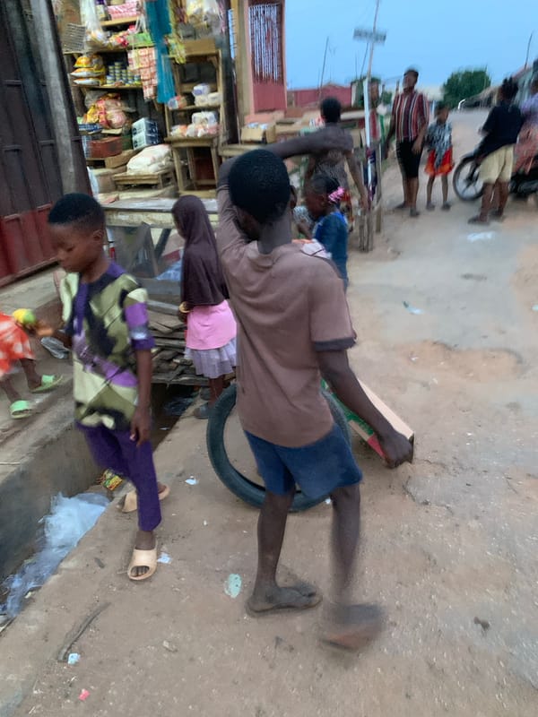Evening market activity documented in Kabba, Nigeria