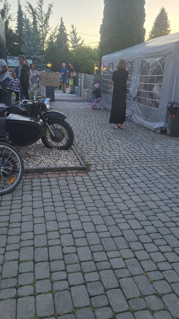 Live music and summer evening scenes in Prešov, Slovakia