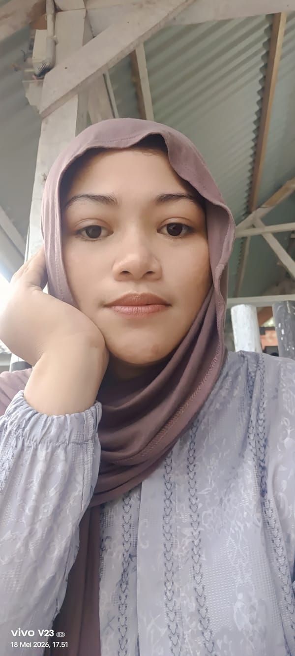 Woman takes selfie in Lhokseumawe, Indonesia