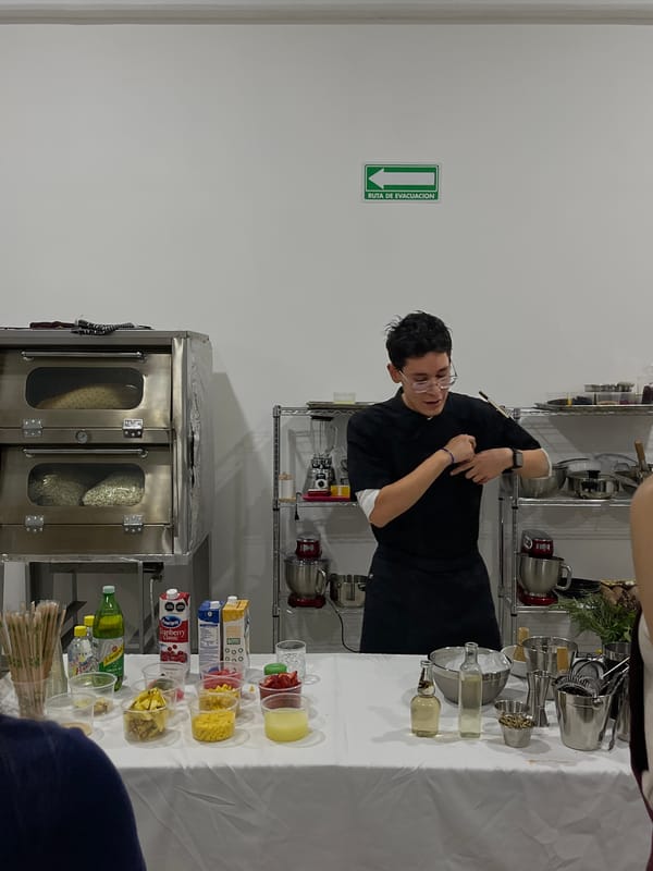 Late-night cooking class held in Tlaxcalancingo commercial kitchen