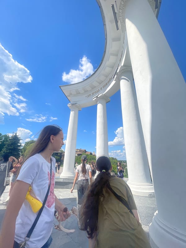Sunny afternoon documented at Poltava landmarks and parks