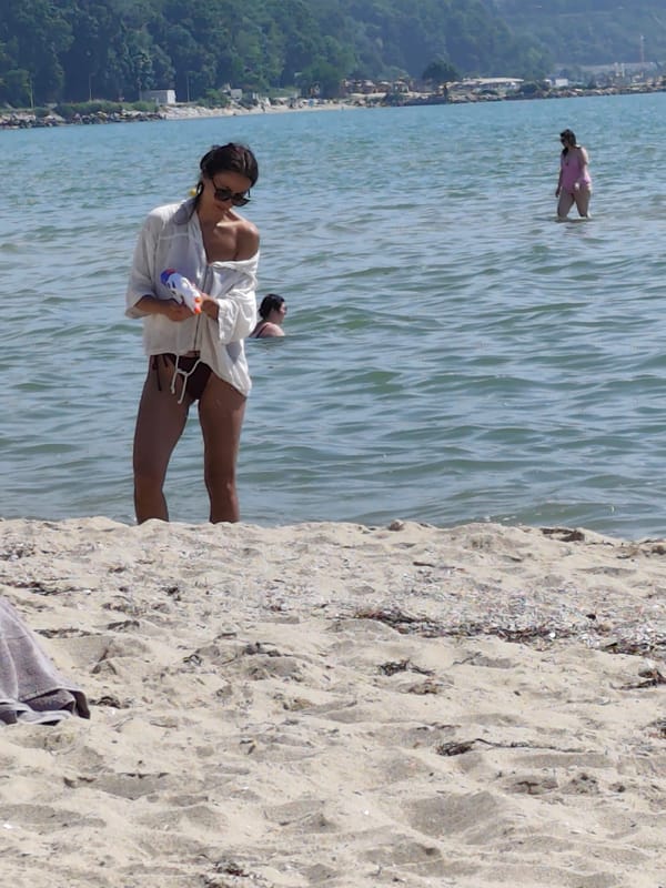 Morning beach scenes documented in Varna, Bulgaria
