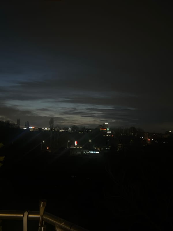 Sofia cityscape captured by witnesses during early morning hours