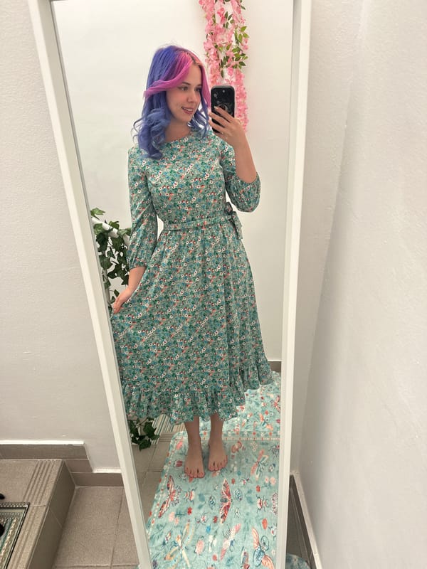 Person documents return with colorful mirror selfies in Zagreb