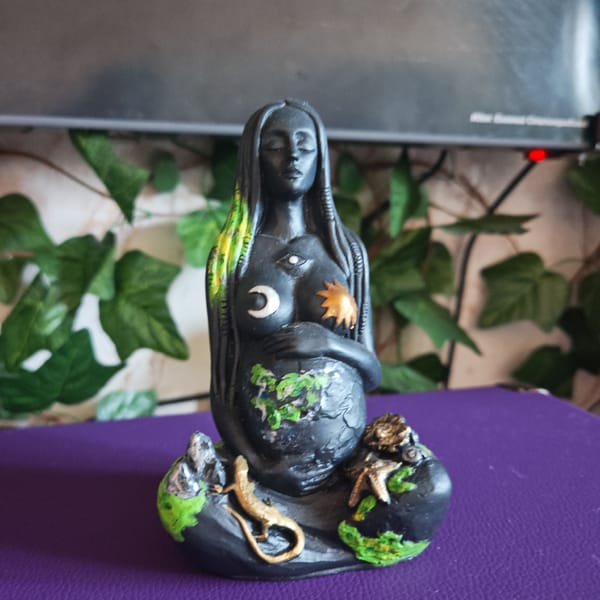 Decorative figurines and personal items photographed in Rostov home
