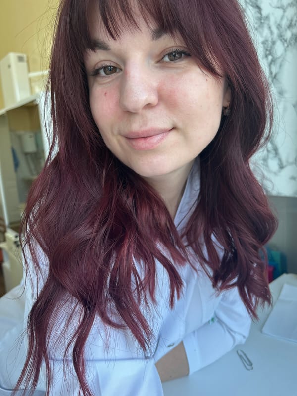 Woman photographed indoors in Foki, Russia