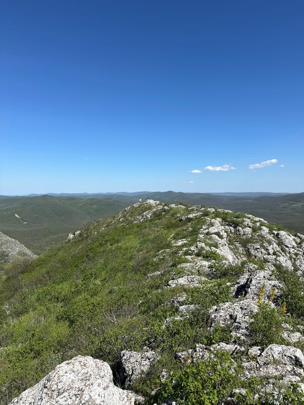 Mountain landscape documented near Bilka, Bulgaria