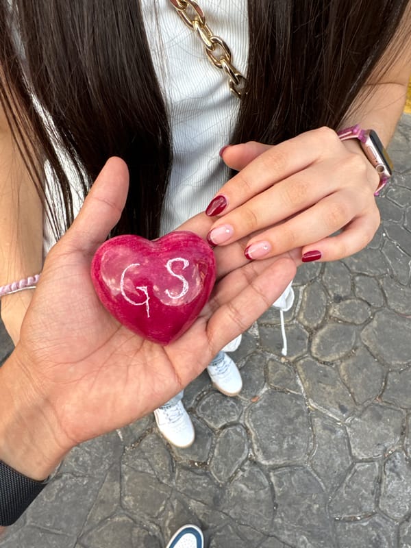 Couple holds hands outdoors in Atlixco, Mexico