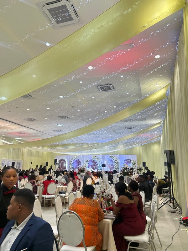 Wedding reception in full swing at a Dar es Salaam venue