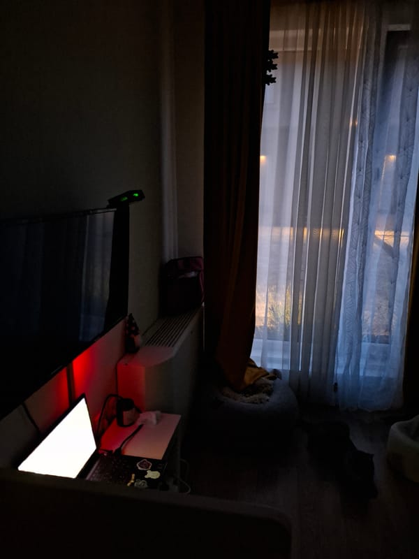 Late night domestic moments captured in Zemun apartment