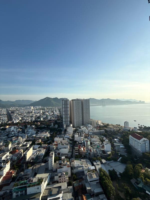 Nha Trang at dusk, from the skyline down to the streets