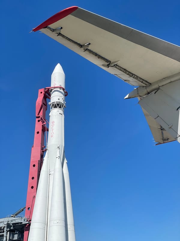 Aircraft and rocket displays documented at unknown location