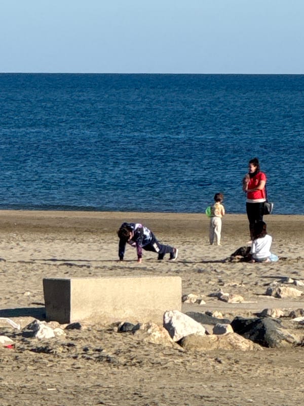 Sunny afternoon coastal scenes documented in Nettuno, Italy