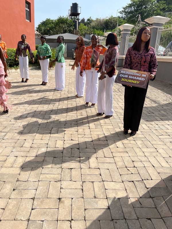 Women gather for organized event activities across Abuja
