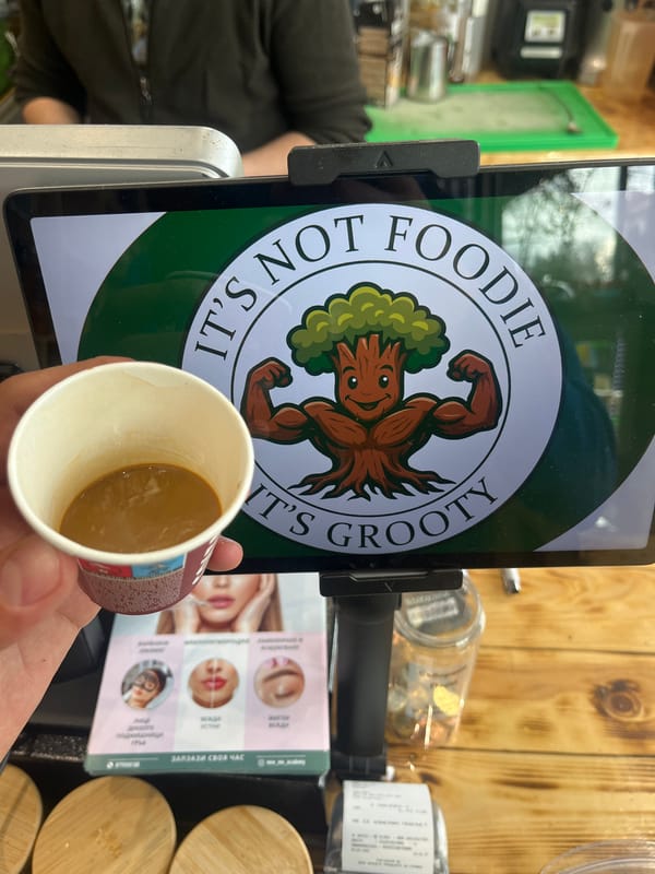 Customer visit documented at Grooty Bar restaurant in Sofia