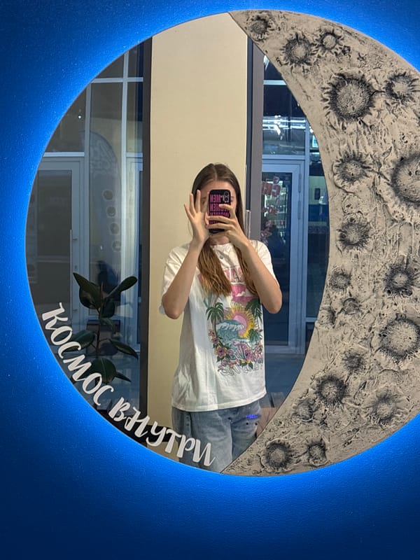 Woman Takes Selfies Around Perm, Russia