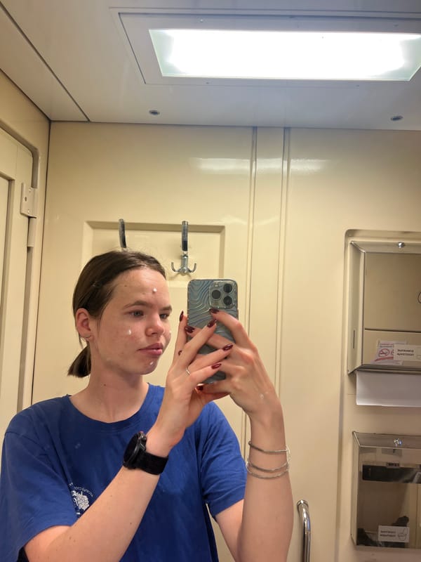Bathroom routine snapshots from Bessonovka, Russia