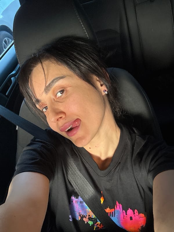 Woman in car observed wearing seatbelt in Tbilisi